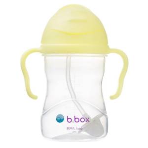B.Box bidon z obciążoną słomką niekapek 240 ml / Banana Split