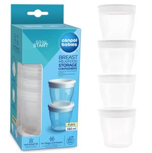 Canpol pojemniki do przechowywania pokarmu mleka 4 szt.