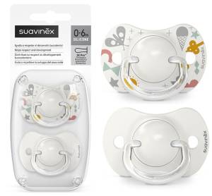 Suavinex smoczek fizjologiczny SX Pro silikonowy 0-6M 2 szt