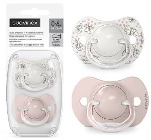 Suavinex smoczek fizjologiczny SX Pro silikonowy 0-6M 2 szt