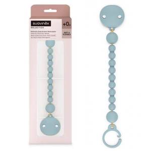 Suavinex klips do smoczka zawieszka silikonowa Essence Niebieski