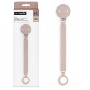 Suavinex klips do smoczka zawieszka silikonowa Wonder Pale Mauve