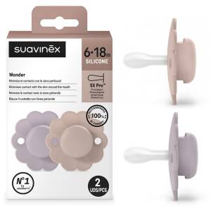 Suavinex smoczek fizjologiczny silikonowy Wonder SX PRO 6-18M 2 szt