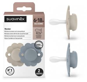 Suavinex smoczek fizjologiczny silikonowy Wonder SX PRO 6-18M 2 szt