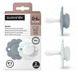 Suavinex smoczek fizjologiczny silikonowy Wonder SX PRO 0-6M 2 szt 