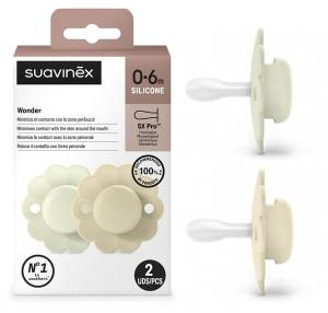 Suavinex smoczek fizjologiczny silikonowy Wonder SX PRO 0-6M 2 szt 