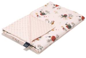 La Millou lekki koc minky roz L 110x140 / Mirella