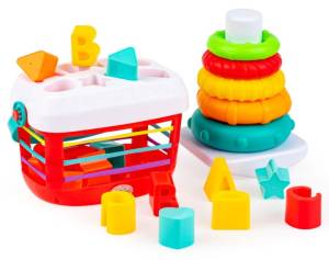 Tuli Fun Dumel Zestaw sortuj i układaj zabawki aktywizujące 10M+