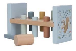 Little Dutch drewniana przebijanka Forest Friends FSC 12M+