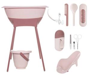 Luma Zestaw kąpielowy 8 elem. Wanienka + dodatki  Blossom pink