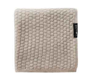 LULLALOVE KOCYK Z WEŁNY MERINO PREMIUM BEŻ 90X100CM