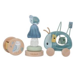 Little Dutch drewniany zestaw prezentowy 3 el. Forest Friends FSC 12M+