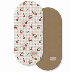 Albero Mio prześcieradło do gondoli 2 szt. / Wisienkowa zabawa