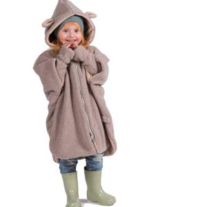 Patulove ponczo samochodowe dla dzieci roz. S 0-3 lat / Lamb Beige