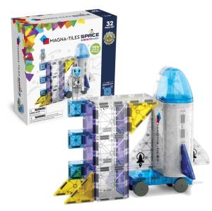 Klocki magnetyczne konstrukcyjne Kosmos 32 el. Magna-Tiles
