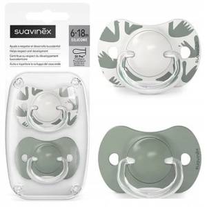 Suavinex silikonowy smoczek uspokajający fizjologiczny SX PRO 2 szt 6-18M