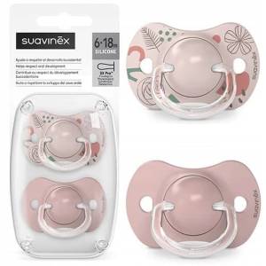 Suavinex silikonowy smoczek uspokajający fizjologiczny SX PRO 2 szt 6-18M