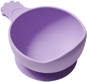 Nana's Manners PURPLE Miska silikonowa z przyssawką i uchwytem  