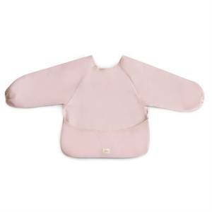 Mushie Śliniak z Długim Rękawem , FARTUSZEK  – BLUSH