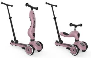 Scootandride Highwaykick 1 Push and Go hulajnoga 1-5 lat jeździk 2w1 trójkołowa / Wildberry