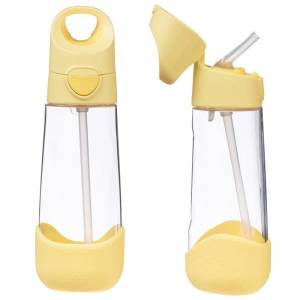 B.Box butelka na wodę ze słomką tritanowa bidon 600 ml / Lemon Twist