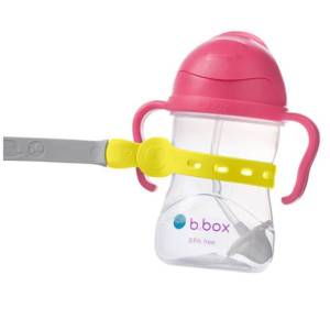 B.Box silikonowa smycz do bidonu ze słomką / Lemon Sherbet