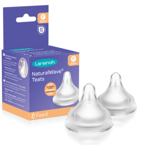 LANSINOH Smoczek do karmienia Natural Wave o szybkim przepływie F (2 szt)