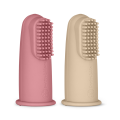 PETITE&MARS Zestaw silikonowych szczoteczek na palec Rose&Sand 2 szt. 0m+ 8596202007876 3.png