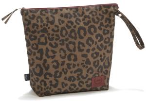 La Millou kosmetyczka wodoodporna roz. XL szaszetka / Leopard Choco