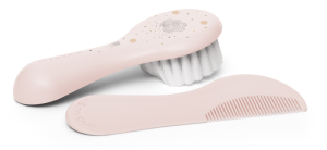 Suavinex zestaw szczotka i grzebień dla niemowląt / Różowy