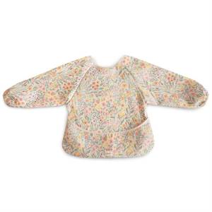 Mushie Śliniak z Długim Rękawem , FARTUSZEK  – PASTEL BLOOMS