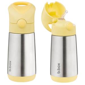B.Box stalowy bidon termiczny ze słomką butelka 350 ml / Lemon Twist