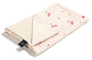 La Millou lekki koc velvet roz. L 140x110 cm / Mom Cheri