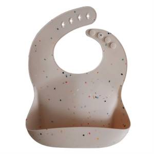 MUSHIE ŚLINIAK SILIKONOWY KIESZEŃ 4M+ VANILLA CONFETTI
