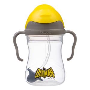 B.Box bidon z obciążoną słomką niekapek 240 ml / Batman
