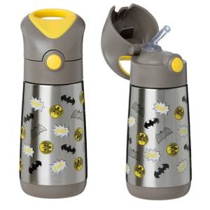 B.Box  stalowy bidon termiczny ze słomką butelka 350 ml / Batman
