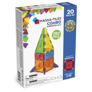 MAGNA-TILES Klocki Magnetyczne microMAGS 20 el. COMBO