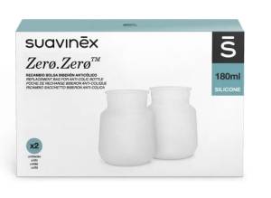Suavinex Silikonowa torebka antykolkowa do butelki ZERO ZERO | 180 ml 2SZT