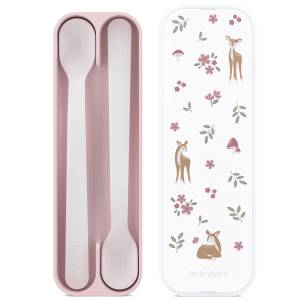 MEPAL MIO 2 ŁYŻECZKI DO KARMIENIA DZIECKA SZTUĆCE + ETUI / FAIRY GARDEN LITTLE DUTCH