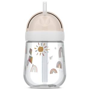MEPAL MIO BIDON DZIECIĘCY KUBEK ZE SŁOMKĄ 300ml  SUNSHINE & RAINBOW