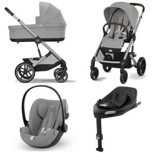 Cybex Balios S Lux 2.0 wózek dziecięcy zestaw 4w1 / Stone Grey