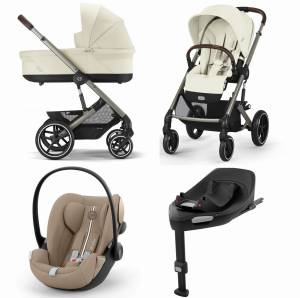 Cybex Balios S Lux 2.0 wózek dziecięcy zestaw 4w1 / Seashell Beige
