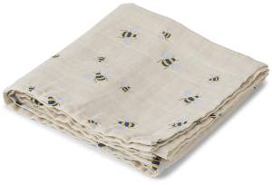 Vanilla Copenhagen Kocyk muślinowy 100x100 cm Swaddle Honeybee