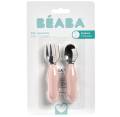 913596 Beaba Zestaw pierwszych sztućców ze stali nierdzewnej Cotton candy 3384349135966 (3).jpg