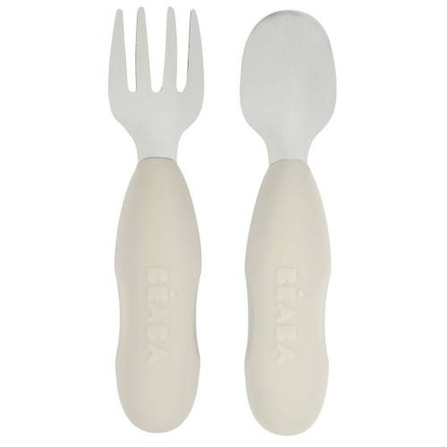 913581 Beaba Zestaw pierwszych sztućców ze stali nierdzewnej Velvet grey 3384349135812 (5).jpg