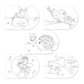 126558 Little Dutch Kolorowanka z farbami akwarelowymi Fairy Garden 8714274126558 (2).png