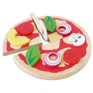 Le Toy Van Drewniana pizza zabawka dla dzieci, odgrywanie ról, gotowanie