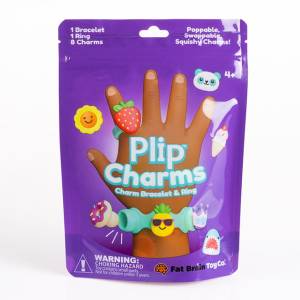 Fat Brain Toys Biżuteria dla dzieci Plip Charms ZESTAW bransoletka +pierścionek +8 charmsy