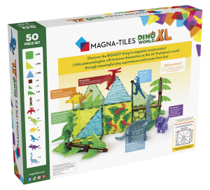 MAGNA-TILES Klocki Magnetyczne Dino World XL 50 el.