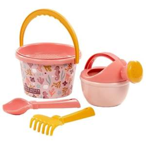 Little Dutch Zestaw plażowy Pink zabawki do piasku 5 elementów Ocean Dreams
